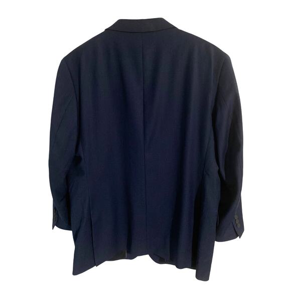 Jos A Bank Traveler blazer sports coat men size 40 long slim navy houndstooth - Picture 2 of 7